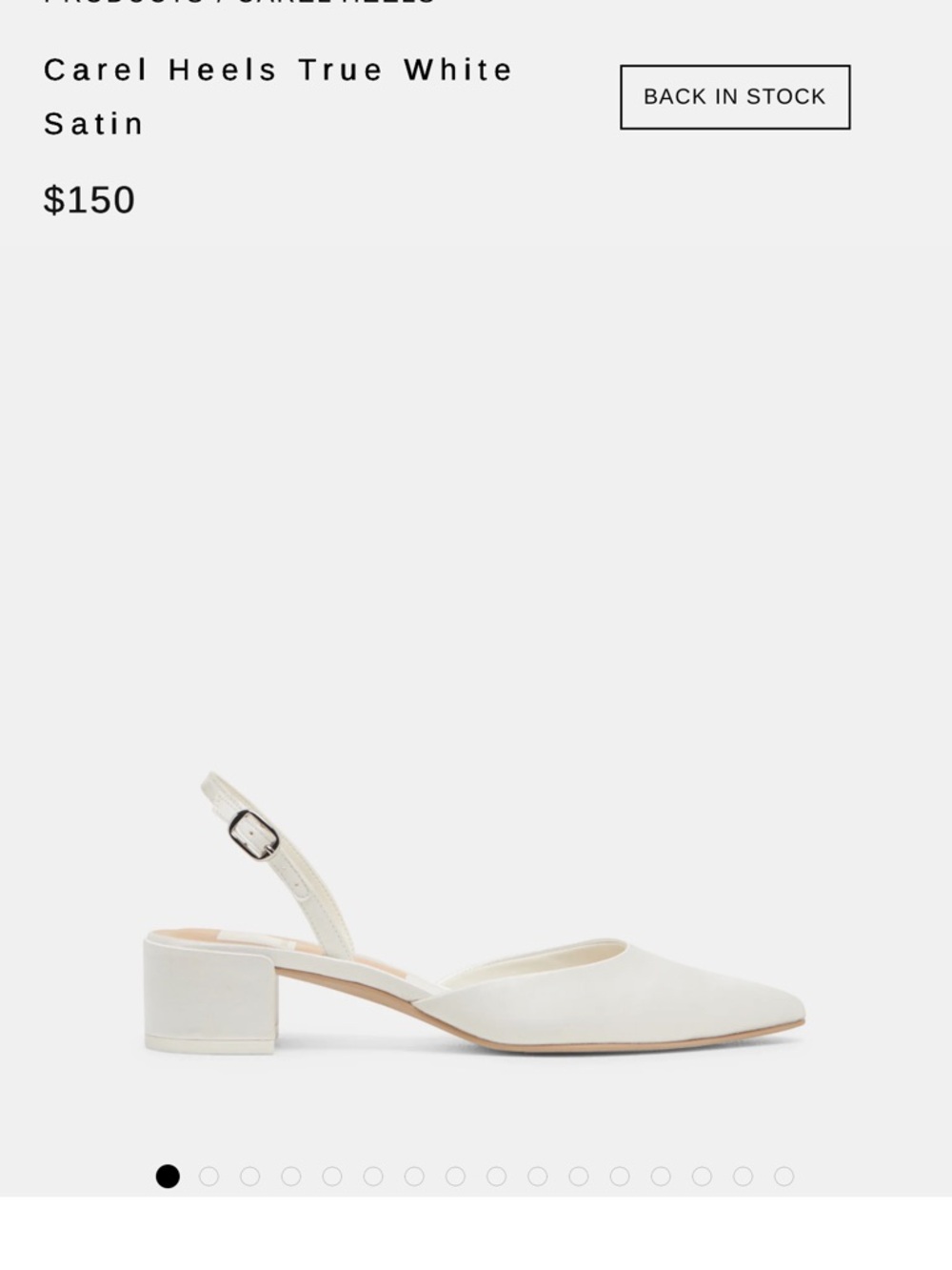 Dolce Vita White Slingback Block Heel Pumps